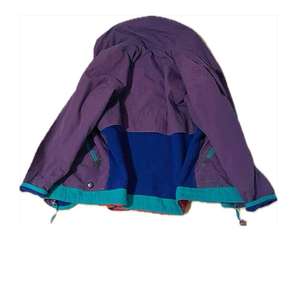 UTEX VINTAGE COAT BLUE PURPLE TEAL RED - Picture 2 of 15